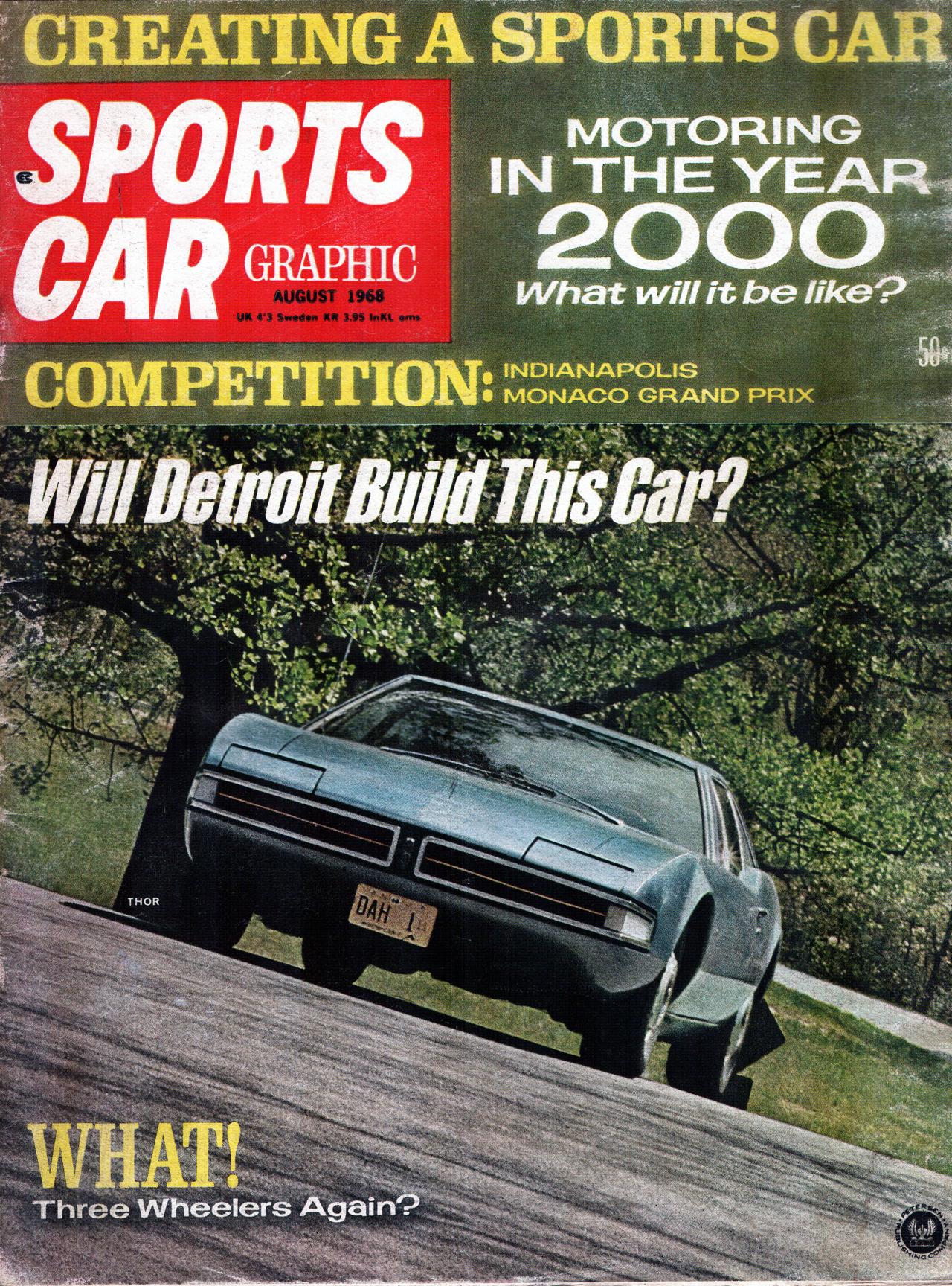 Журнал Sports Car Graphic 1968 08